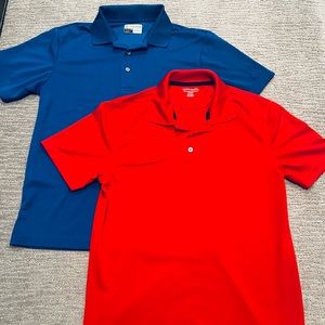 Men’s Small Red and Blue Golf Shirts (pair of 2)